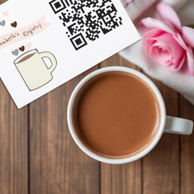Kaffe-Hochzeits-Registrierung Begleitkarte (Von Creator hochgeladen)