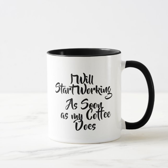 Kaffe Humor Tasse (Rechts)