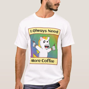 Kaffe Junkie Einhorn T-Shirt