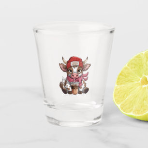 Kaffe Junkie Kuh Schnapsglas