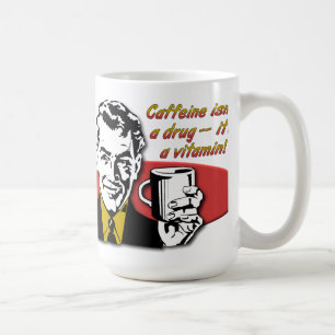 Kaffe Koffein Vitamin Lustiger Becher Tasse