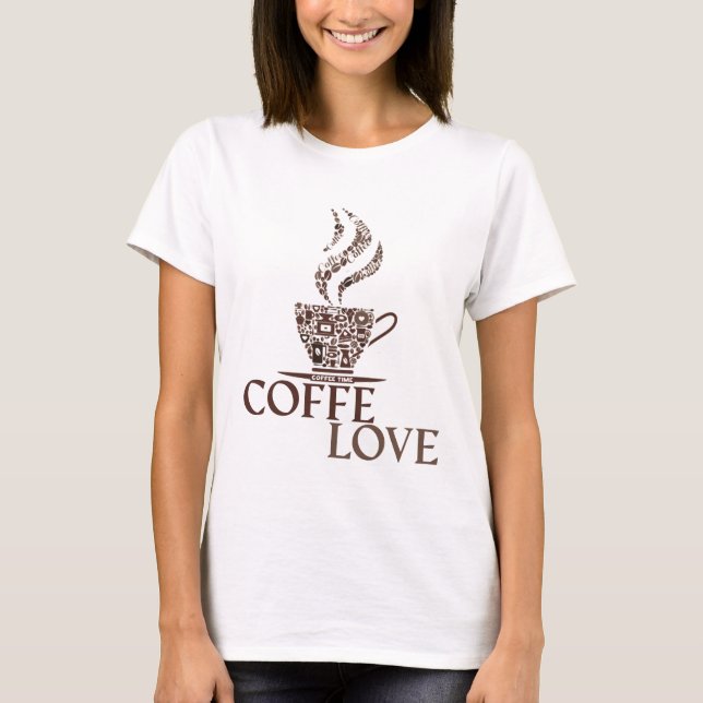 KAFFE-LIEBE T-Shirt (Vorderseite)