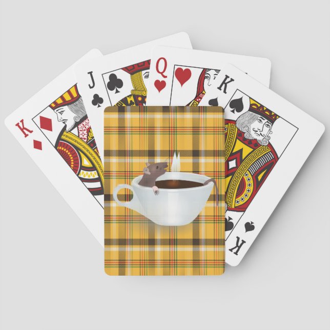 Kaffe Maus Spielkarten (Rückseite)