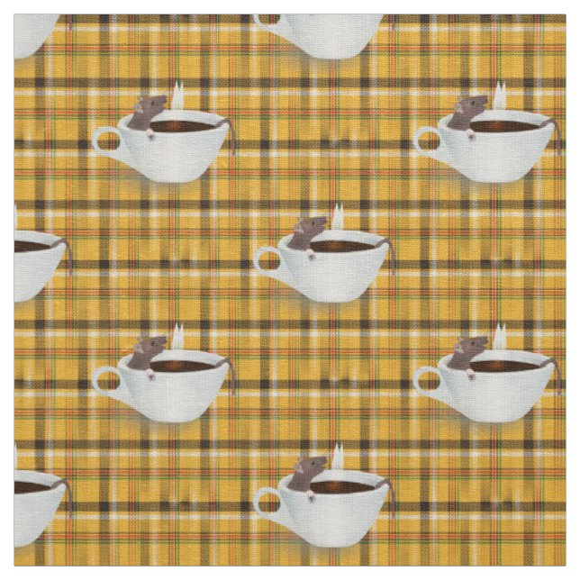 Kaffe Maus Stoff (Muster)