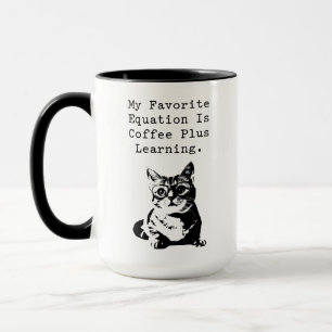 Kaffe Plus Lernen Mathe-Gleichungs-Liebhaber Tasse