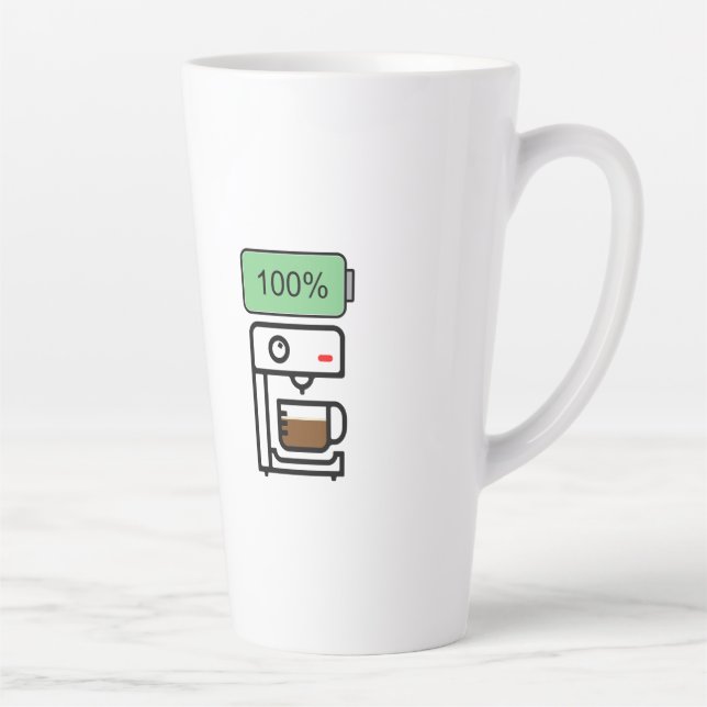 Kaffe-Sucht-Design Milchtasse (Rechts)