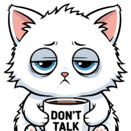 Kaffe süchtige Katze T-Shirt