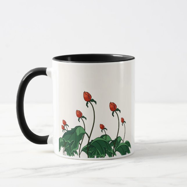 KAFFE TASSE,TEE.MILCH BECHER.TEXT,NATUR MUSTER TASSE (Links)