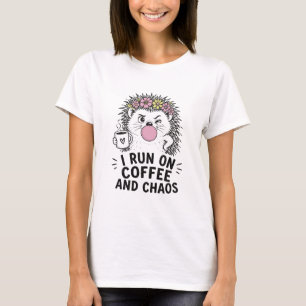 Kaffe und Chaos Igel T-Shirt