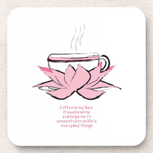 Kaffe Zen Untersetzer (Vorderseite)