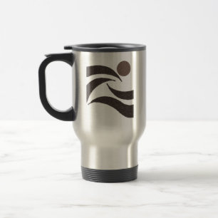 Kaffebohnen- Bohnen Glück Sonnenaufgang- Kissen Reisebecher