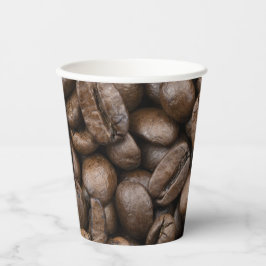 Kaffebohnen-Muster-Papierbecher Pappbecher