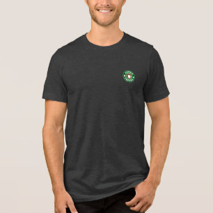 Kaffebohnen- und Tassen-Geschäftslogo Barista T-Sh Tri-Blend Shirt