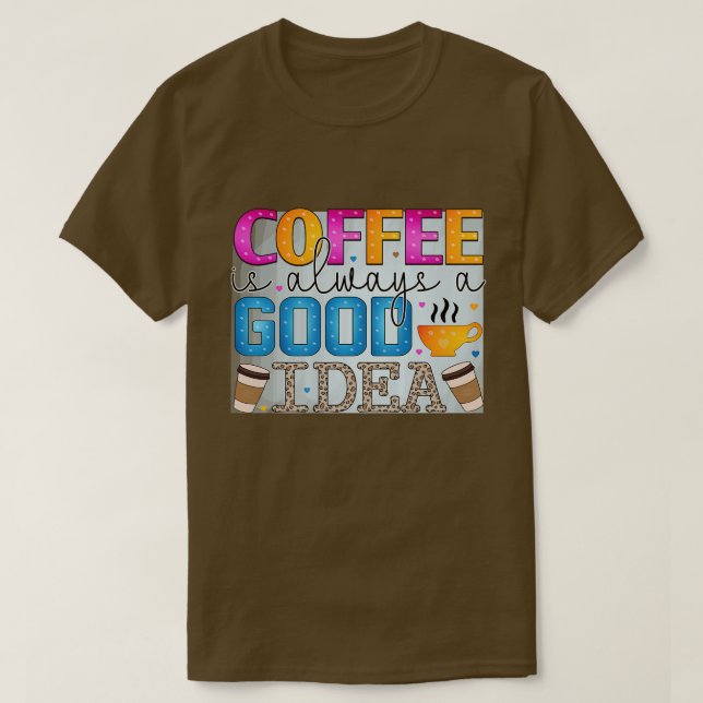 Kaffee 1 T-Shirt (Design vorne)