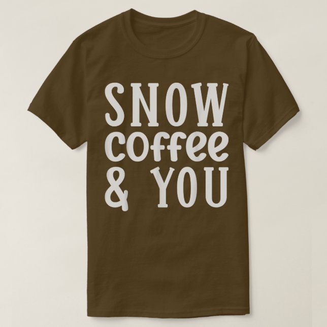 Kaffee 365 Schneekaffee und Ihr Paar Liebe T-Shirt (Design vorne)