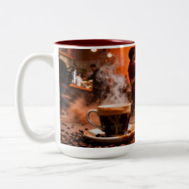 Kaffee 7 Liebe Zweifarbige Tasse