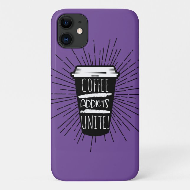 KAFFEE ADDICTS UNITE Case-Mate iPhone HÜLLE (Rückseite)