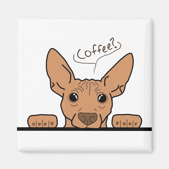 Kaffee? AHT Kühlschrankmagnet Magnet (Vorne)