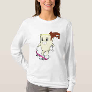 Kaffee als Skater mit Skateboard T-Shirt