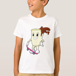 Kaffee als Skater mit Skateboard T-Shirt