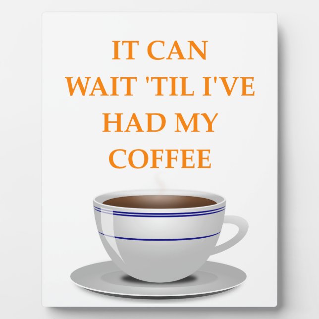 Kaffee am Morgen Fotoplatte (Vorderseite)