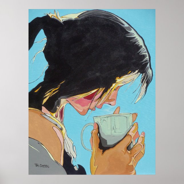 Kaffee am Morgen Poster (Vorne)