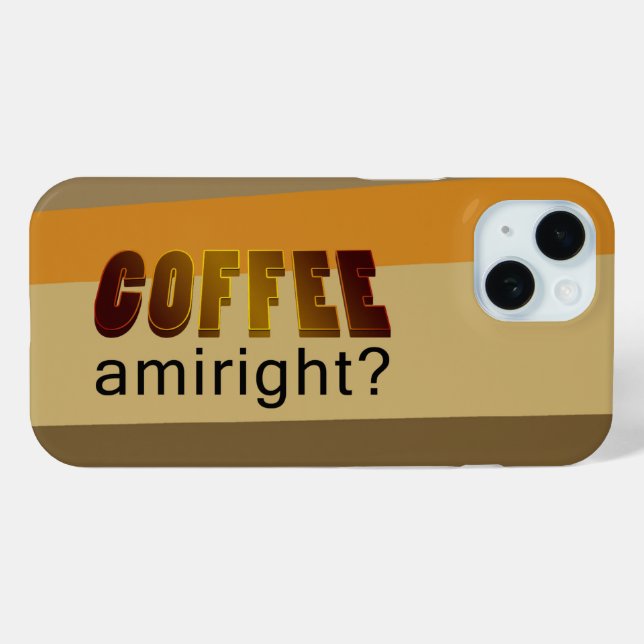 Kaffee Amiright? Case-Mate iPhone Hülle (Rückseite (Horizontal))
