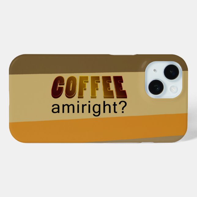 Kaffee Amiright? Case-Mate iPhone Hülle (Rückseite (Horizontal))