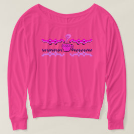 Kaffee-angemessener Insel-Dolmanärmel T-Shirt