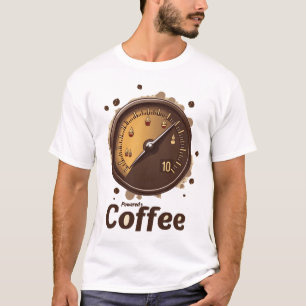 Kaffee angetrieben   Vintage-Kraftstoffanzeige Kof T-Shirt