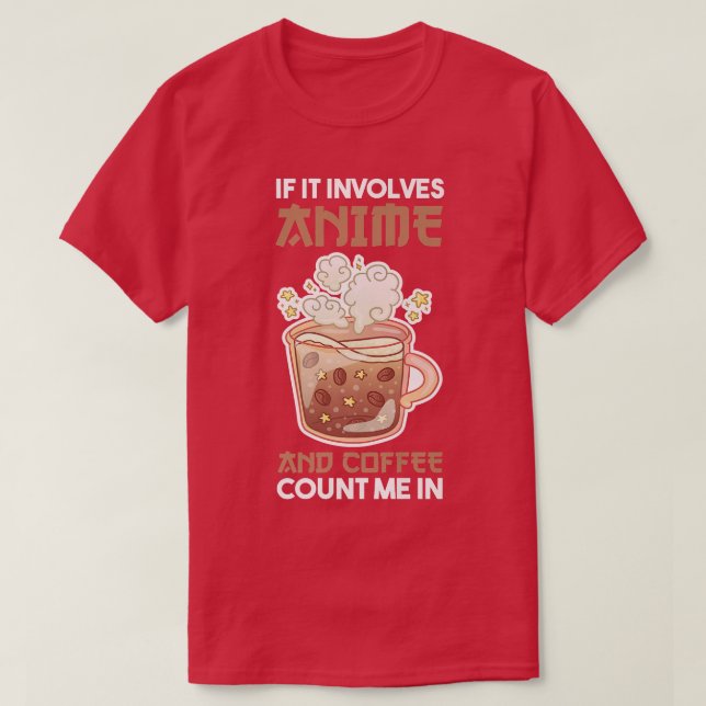 Kaffee-Anime-Premium T-Shirt (Design vorne)