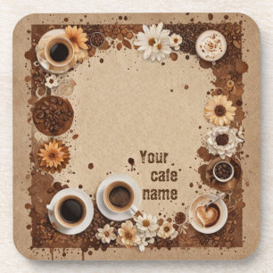 Kaffee anpassen getränkeuntersetzer