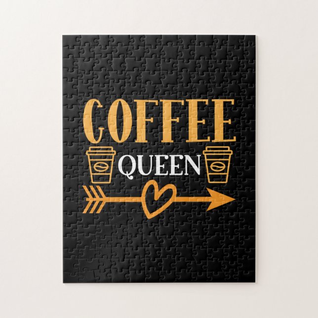 Kaffee Art Coffee Queen Puzzle (Vertikal)
