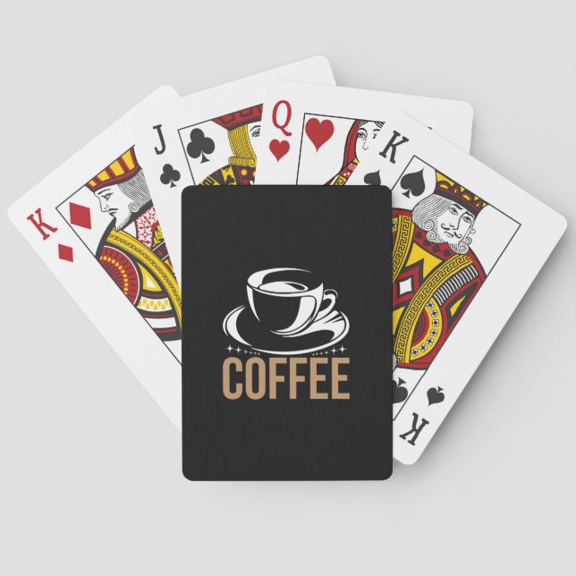 Kaffee Art Coffee Spielkarten (Rückseite)