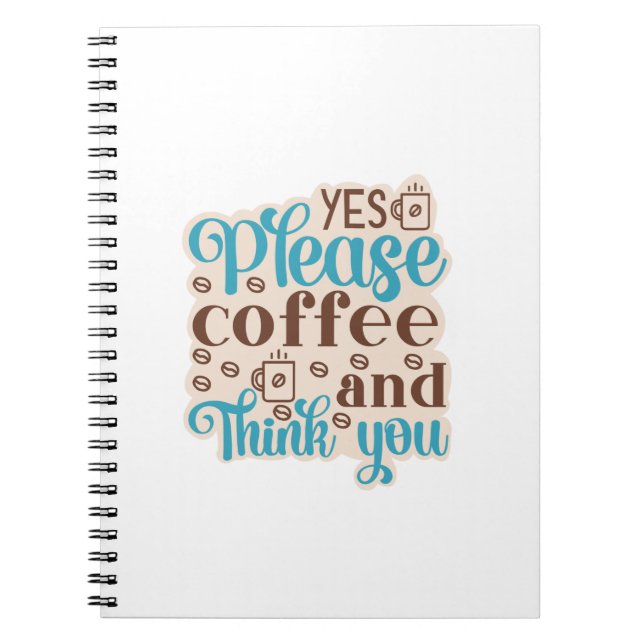 Kaffee Art Kaffee und denken Sie Notizblock (Vorderseite)