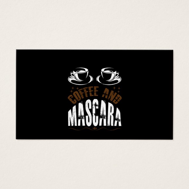 Kaffee Art Kaffee und Mascara (Vorderseite)