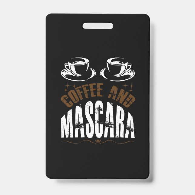 Kaffee Art Kaffee und Mascara Ausweis (Vorderseite)