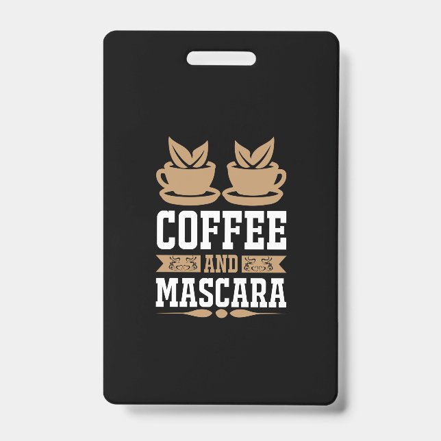 Kaffee Art Kaffee und Mascara Ausweis (Vorderseite)