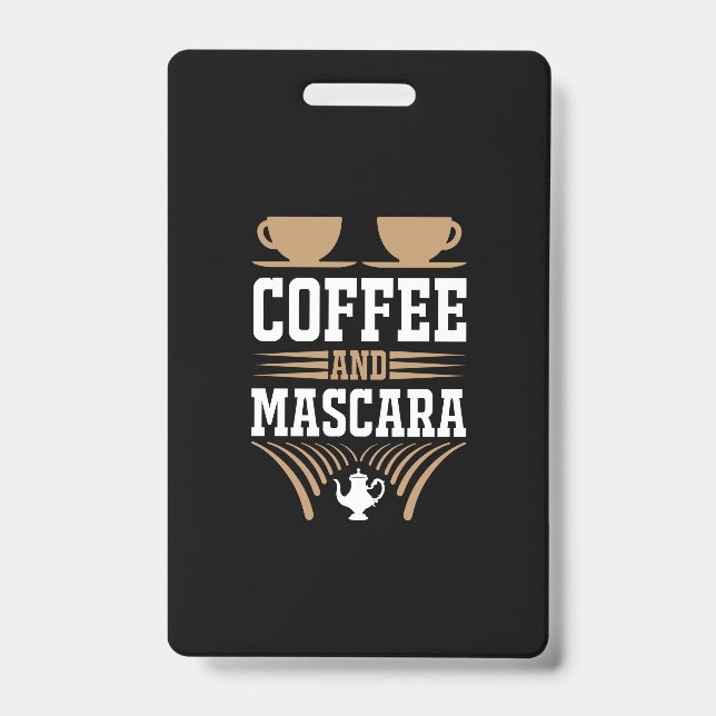 Kaffee Art Kaffee und Mascara Ausweis (Vorderseite)
