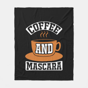Kaffee Art Kaffee und Mascara Fleecedecke