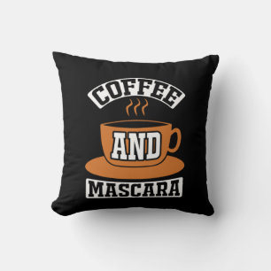 Kaffee Art Kaffee und Mascara Kissen