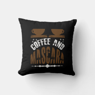 Kaffee Art Kaffee und Mascara Kissen