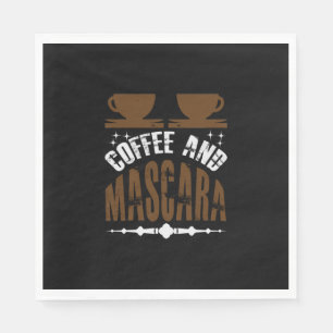 Kaffee Art Kaffee und Mascara Serviette