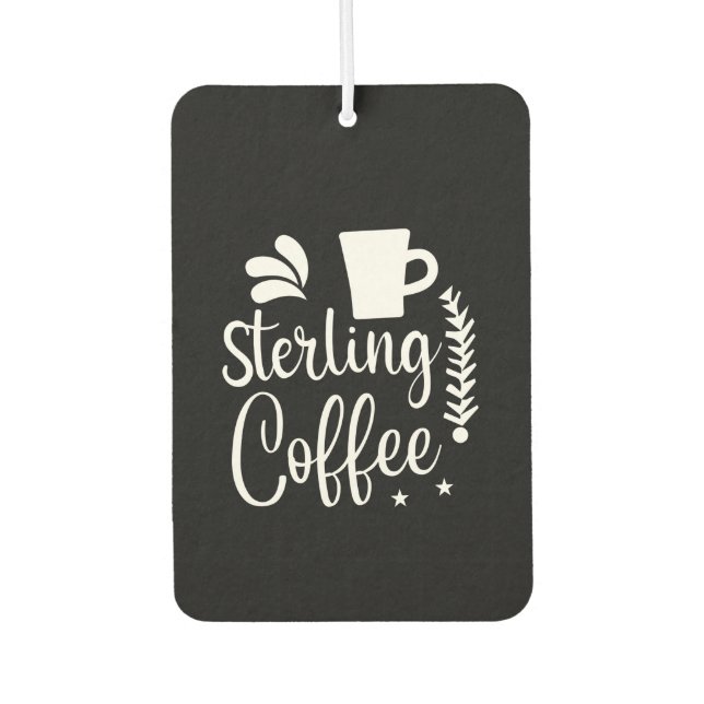 Kaffee Art Sterling Kaffee Autolufterfrischer (Vorderseite)