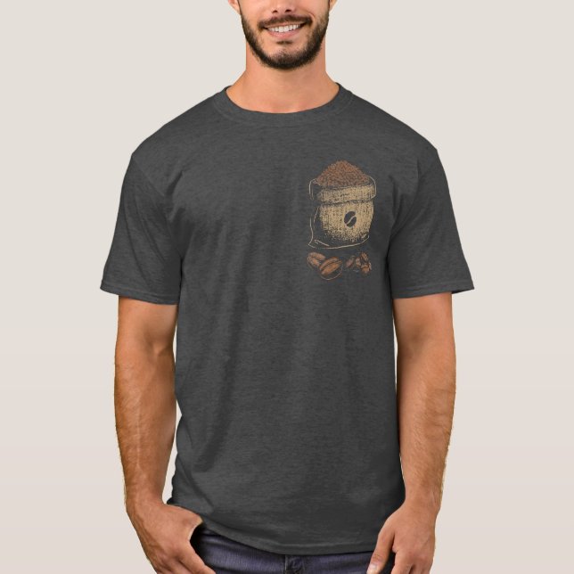 Kaffee-Ästhetik-T-Shirt T-Shirt (Vorderseite)
