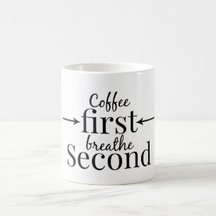 Kaffee atmen zuerst zweites kaffeetasse