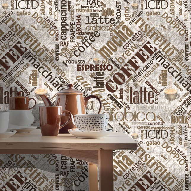 Kaffee auf Burlap Word Cloud Brown ID283 Tapete (Von Creator hochgeladen)
