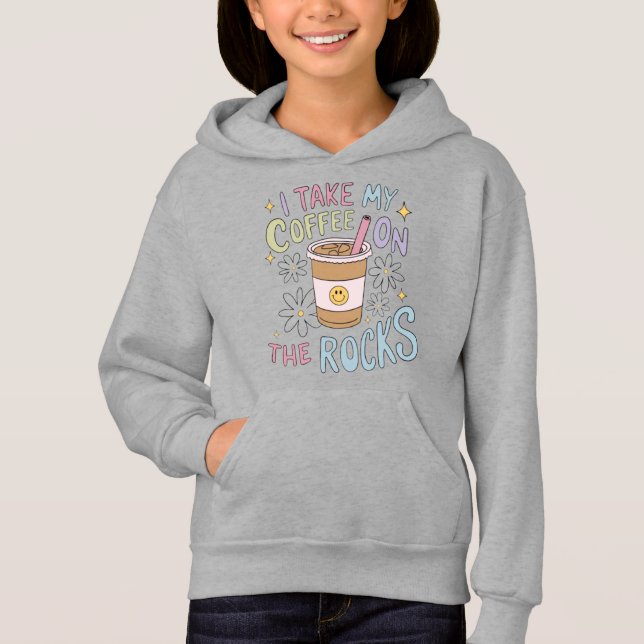 Kaffee auf den Steinen Hoodie (Vorderseite)