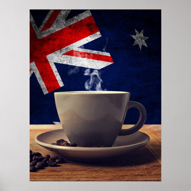 Kaffee aus Australien Poster (Vorne)