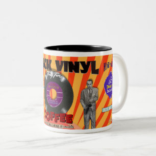 KAFFEE AUS SCHWARZEM VINYL - SPOOF! ZWEIFARBIGE TASSE